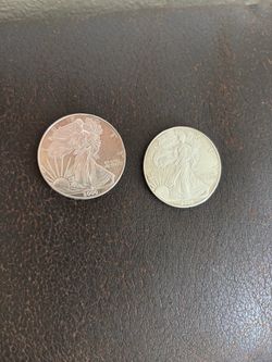 One dollar fine sillver coins