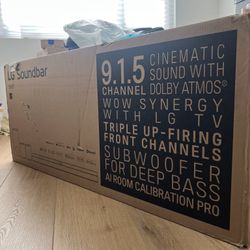 NEW S95TR LG Home Theater Soundbar with Dolby Atmos,  Rear Speakers, 9.1.5 channel