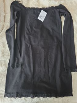 F21 cotton bodycon dress with lace