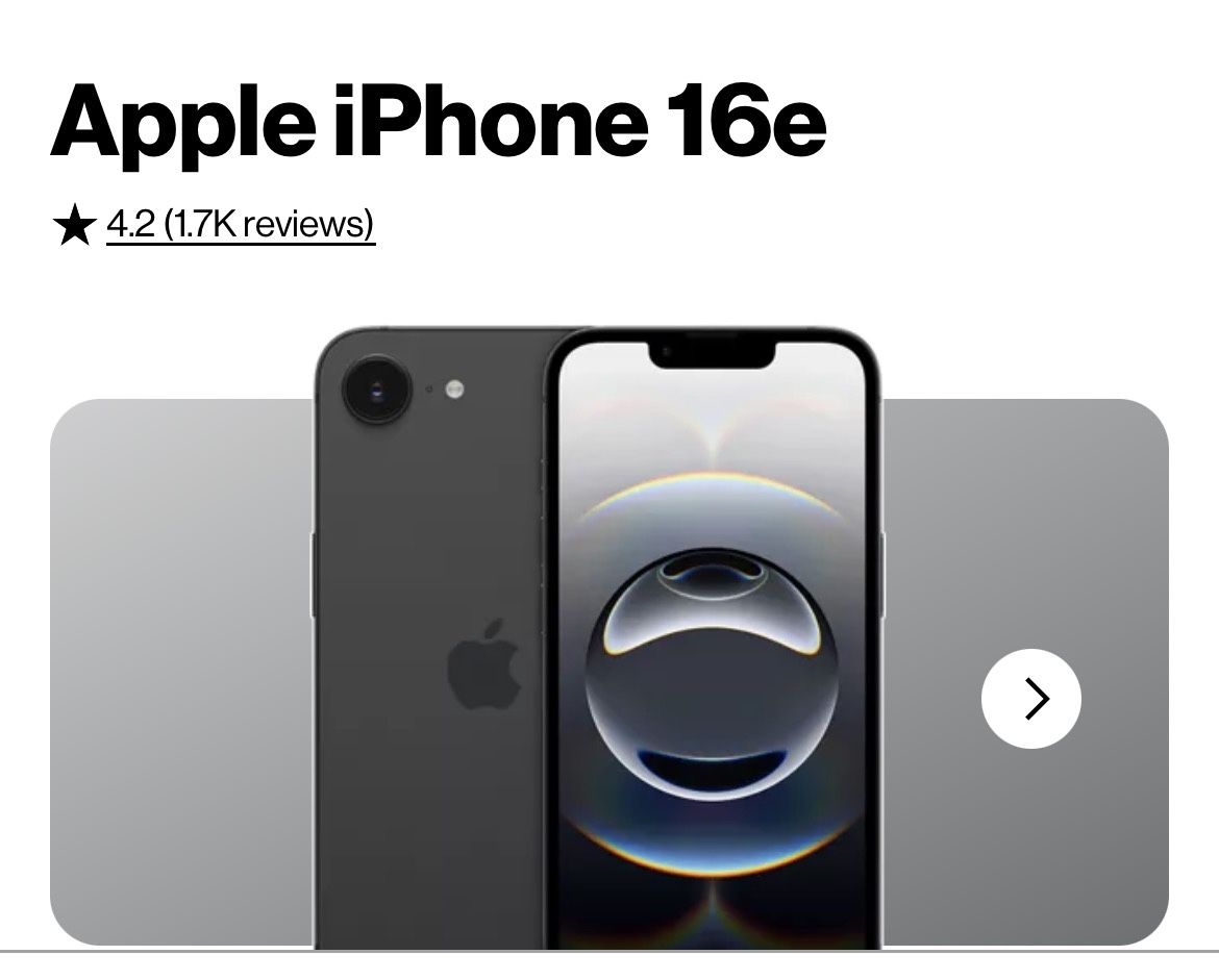 iPhone 16e …. Great Early Christmas Gift