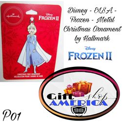 Disney - ELSA - Frozen - Metal Christmas Ornament by Hallmark P01