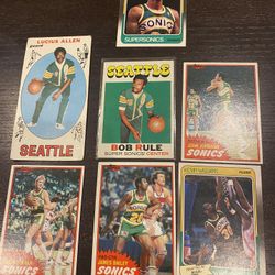 Vintage Seattle Sonics Basketball Cards 