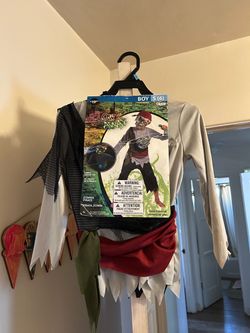 Glow Away Zombie Pirate Boys Halloween Costume Size S (6)