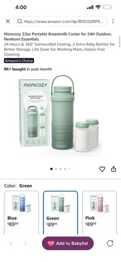 Momcozy 22oz Portable Breast Milk Cooler – Green