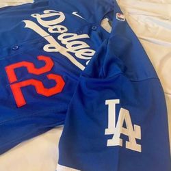 LA Dodgers Blue Jersey For Kershaw #22 New With tags Available All Sizes 
