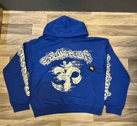 Hellstar Blue Graphic Hoodie