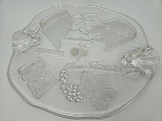 Mikasa "Gourmet Basics" Glass Cheese Plate - Elegant Entertaining Piece