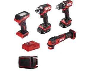 SKIL PWR CORE 12-volt 5-Tool Brushless Power Tool Combo Kit