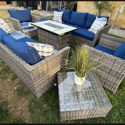 Brand New Patio Outdoor Furniture Set With Fire Pit 