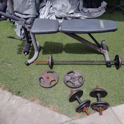 Weight Set And Bench