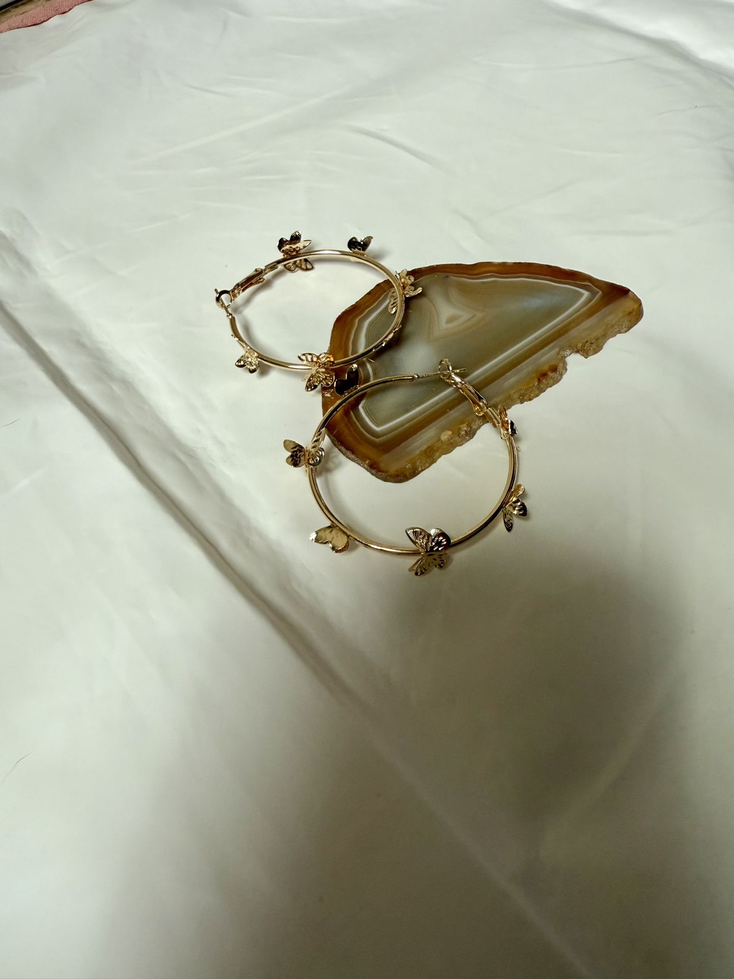 Butterfly Earrings 14 k gold plated