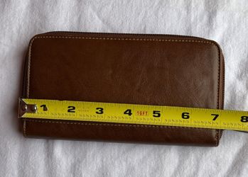 Brown Zippered Wallet