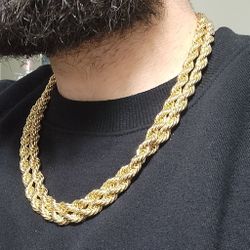 Rope Chains 24" Gold Chain Gold Plated