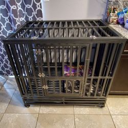 LUCKUP Heavy Duty Dog Kennel /Crate 42"