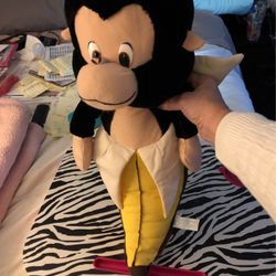 Monkey in a banana peel