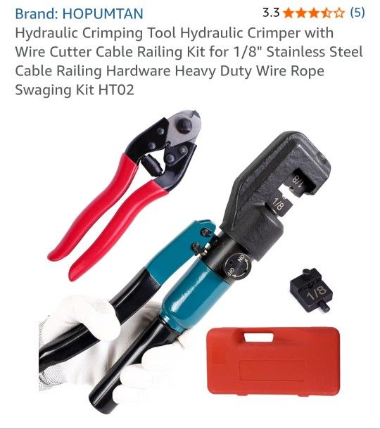NEW HOPUMTAN HYDRAULIC CRIMPING TOOL 