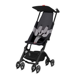NEW! gb Pockit Air All Terrain Ultra Compact Lightweight Travel Stroller with Breathable Fabric in Velvet Black
