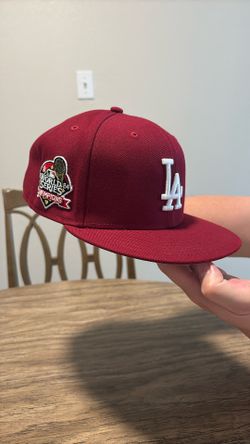 Dodgers Maroon With 2024 World Series Side Patch