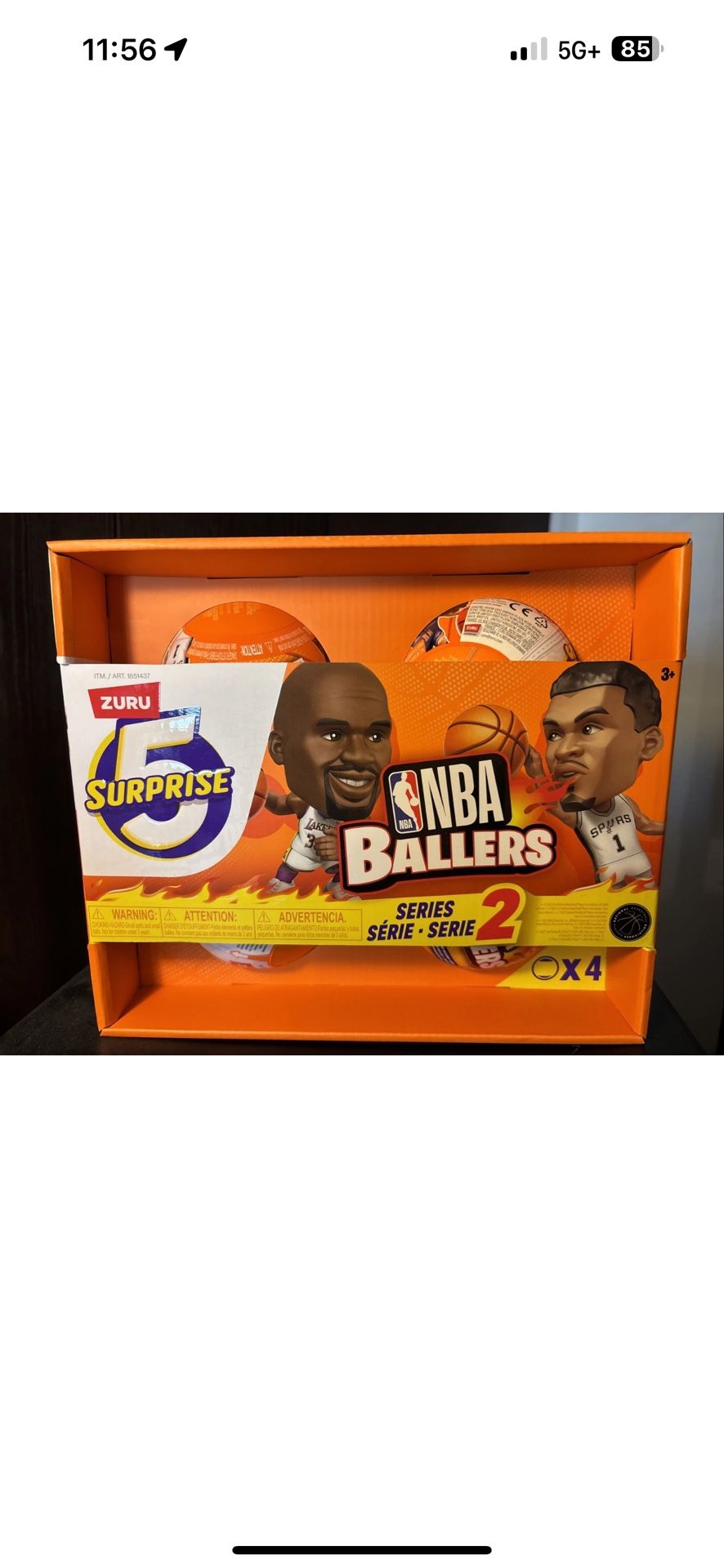 🔥 (4) NBA 🏀 Ballers Zuru Series 2 - Blind Mystery Capsules Sealed Box