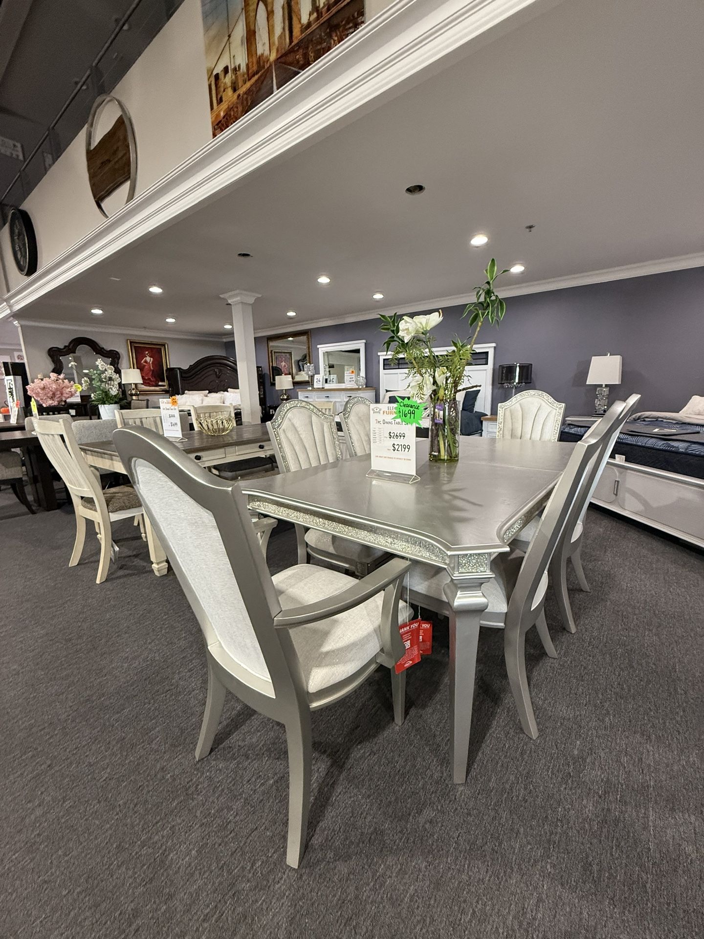 7 Pc Dining Table Clearance 