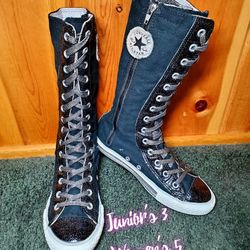 RARE Converse All Star X-HI Tall Calf Knee high Women 5