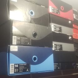 Got used Jordan's nike and other shoes all like new with orginal receipt size 13 and 14