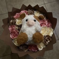 Brown Vaquita Eternal Rose Bouquet