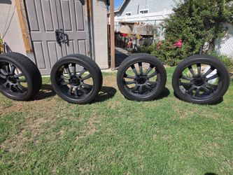 24" KMG wheels with tires