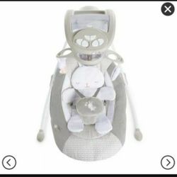 NEED TO SELL ASAP Ingenuity Inlighten Cradling Swing  - Foldable Plug-in Swing