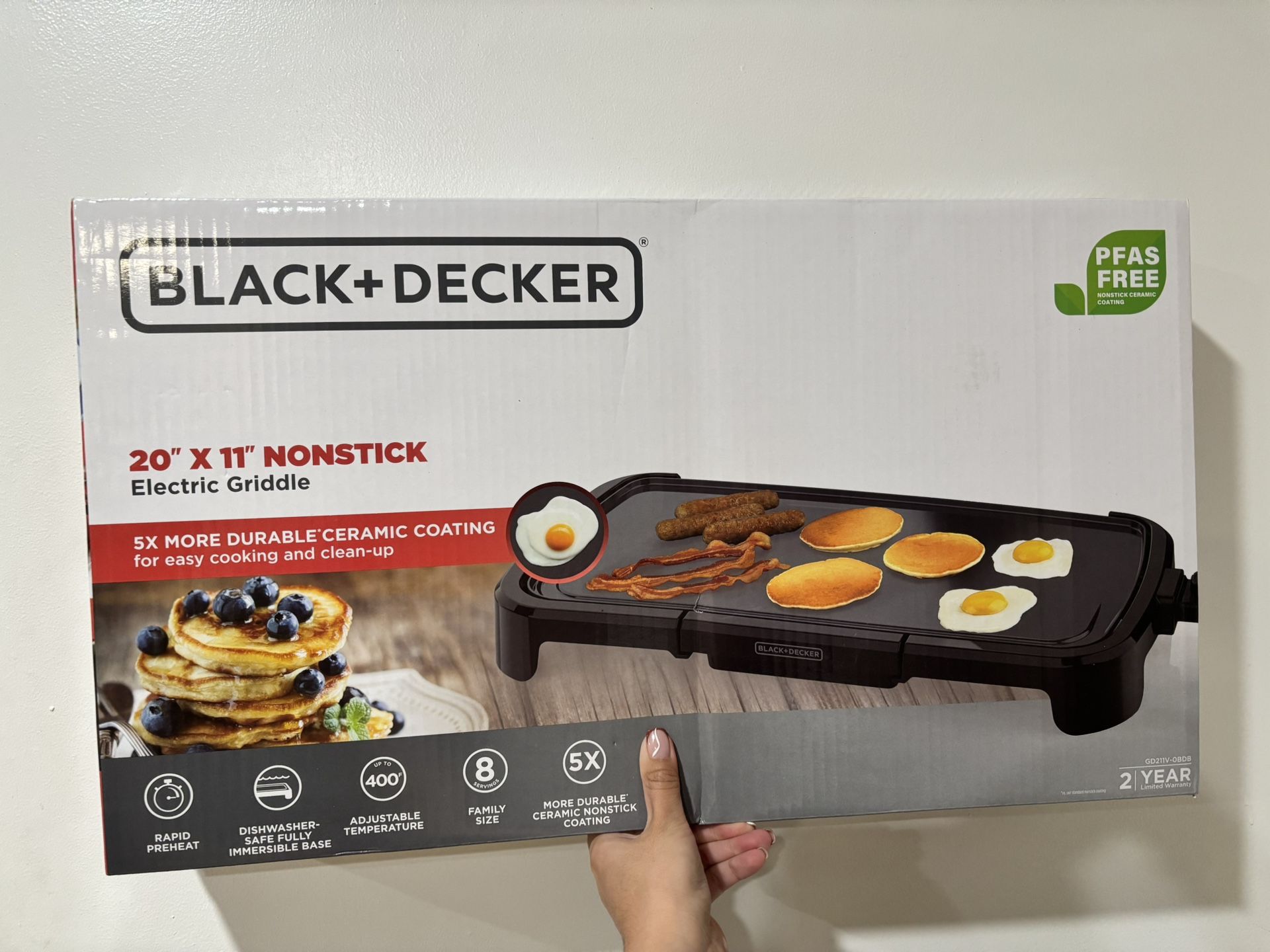 Black+Decker Electric Griddle 20x11
