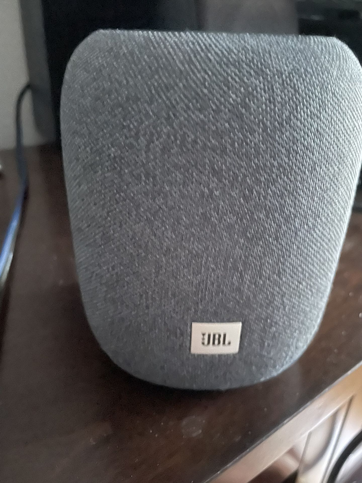 JBL Link Portable speaker. It's a portable, waterproof speaker with Wi-Fi and Bluetooth capabilities, and has the Google Assistant built-in.