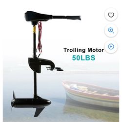 50LBS Thrust Electric Trolling Motor for Fishing Boats Freshwater and Saltwater Use