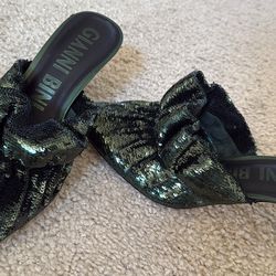Gianni bini emerald sequins shoes