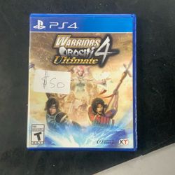 Warriors Orochi 4 Ultimate PS4 Game