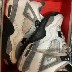 AIR JORDAN 4 RETRO WHITE CEMENT GS