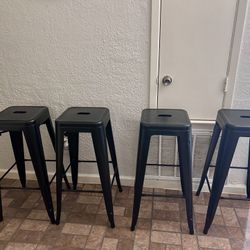 Black Metal Stools