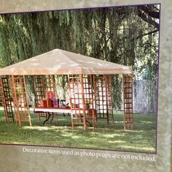 NEW 15’ Luxury Solid Wood Gazebo – Still in Box | Estate / Event Pavilion