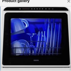 HAVA Countertop Dishwasher, 6 Programs Portable Dishwashers with 5L jWater Tank