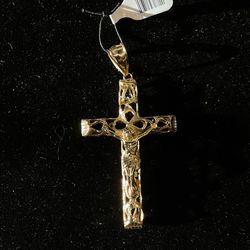 10KT cross pendant 43958-2