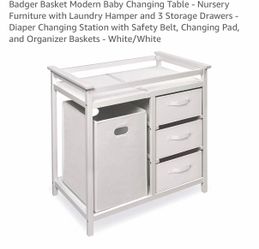 Badger Basket Modern Baby Changing Table