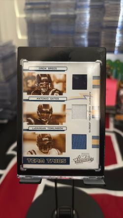 Game used /100 Drew Brees , LT , Antonio gates patch