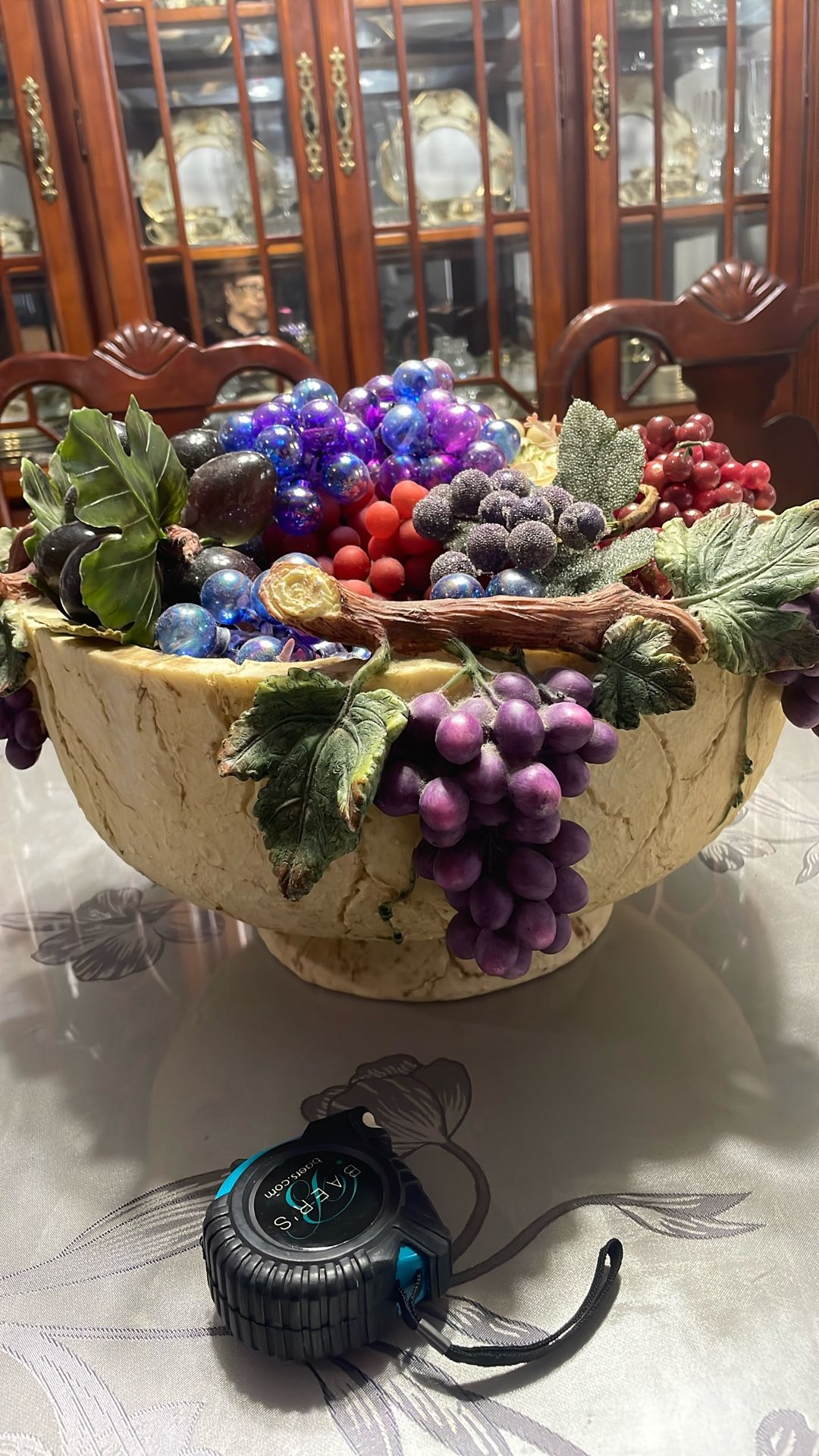 Decorative Bowl Of Grapes