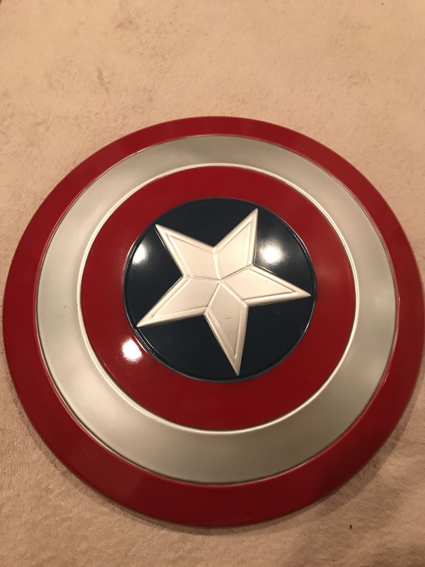 Capitán America shield plastic