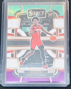 2023 Select Amen Thompson Green White Purple Prizm RC