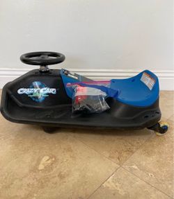Razor 12V Crazy Cart Shift Drifting Go Kart - Blue/Black
