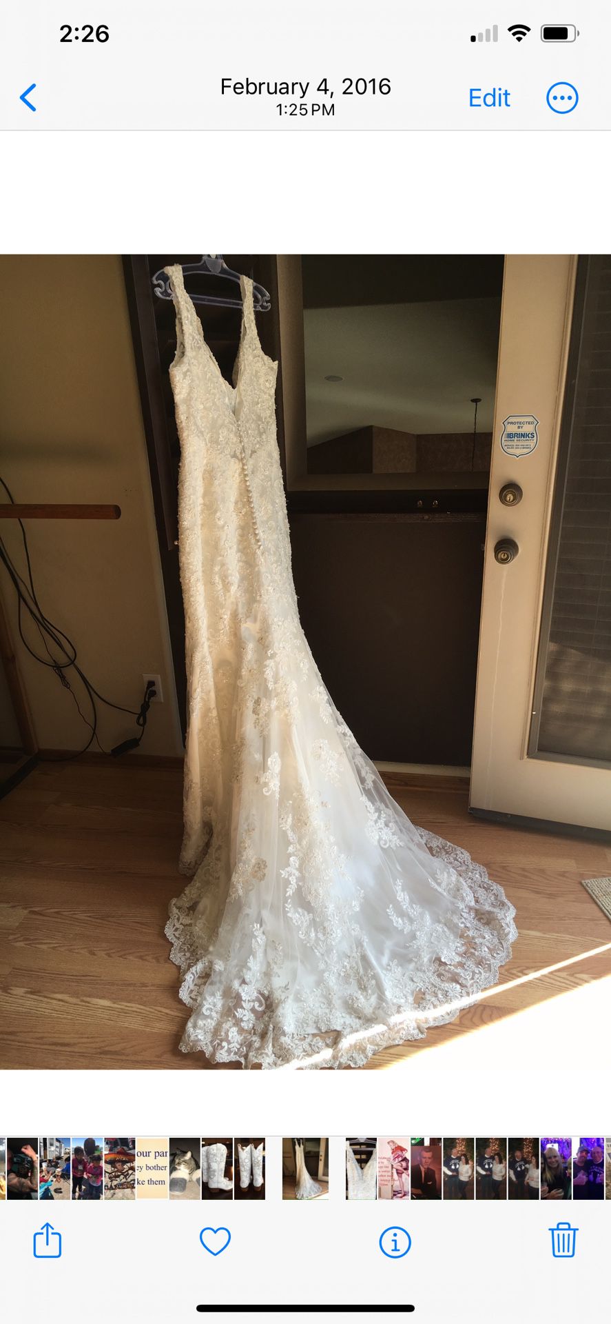 GORGEOUS BEADED MORILEE BY MADISON GARDNER WEDDING GOWN
