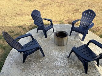 Solo Stove Fire Pit + 4 Adirondack Patio Chairs - $275 OBO