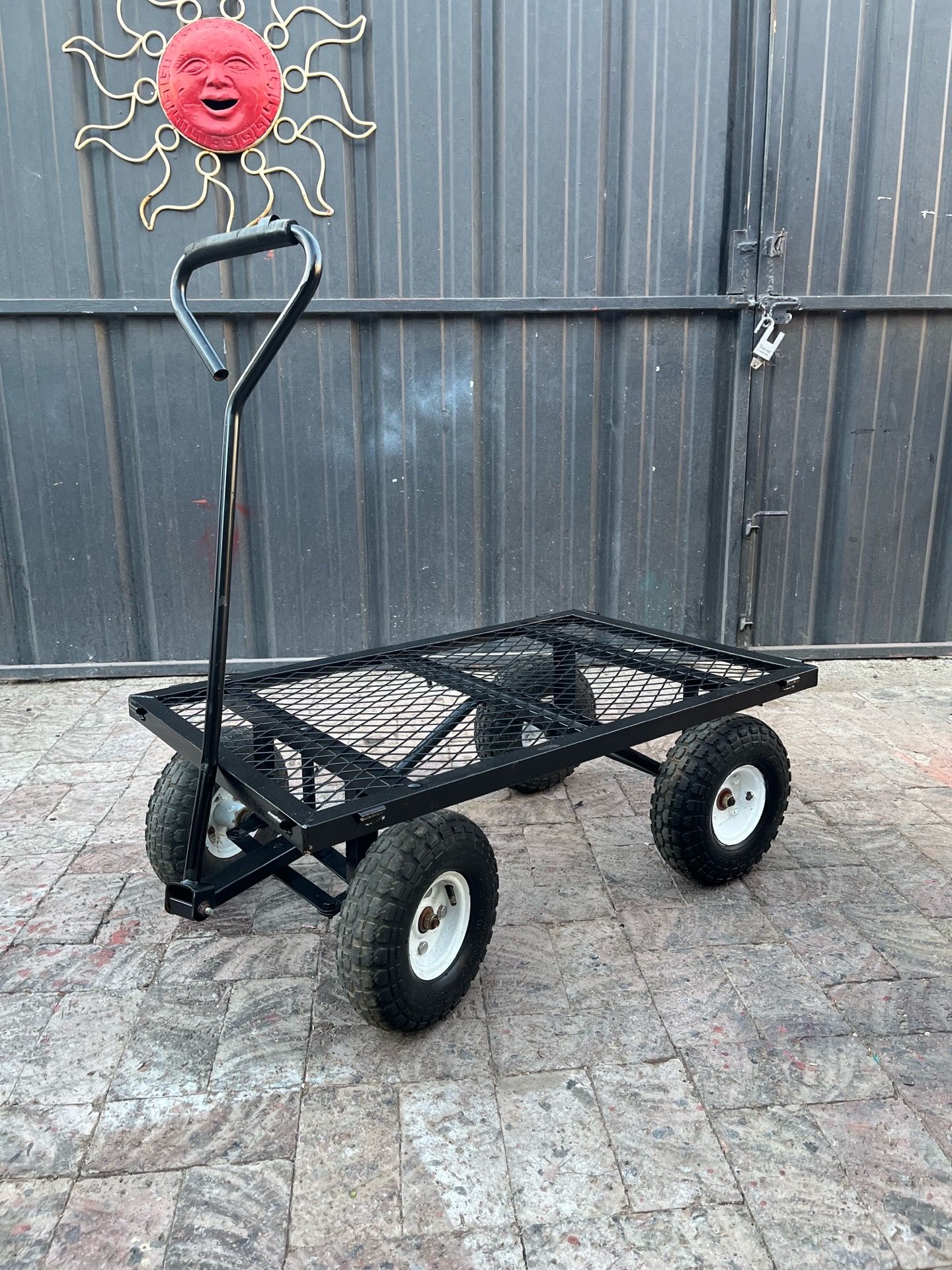 Metal Wagon w/ Air Type Tires (34” L x 21” W x 13” H)