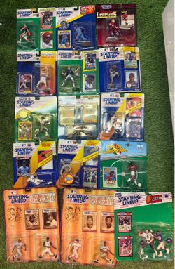 Starting lineup figures, all $150