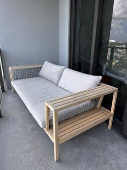 Outdoor patio sofa